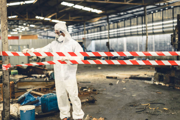 Professional Hoarding Cleanup technician working in Roggen, CO
